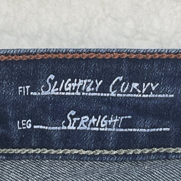 Eddie Bauer Jeans Womens Sz 10 Blue Slightly Curvy Straight Leg Denim - Picture 11 of 12